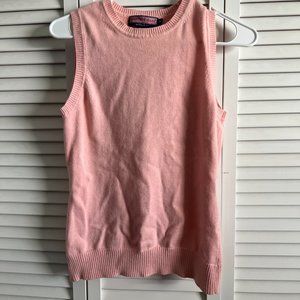 Vineyard Vines Cashmere Pink Crew Neck Sweater Vest Size M
